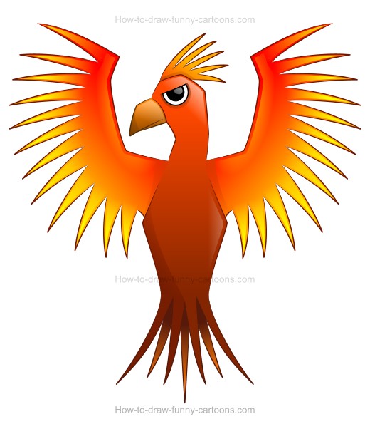 520x595 A Fun Phoenix Drawing!