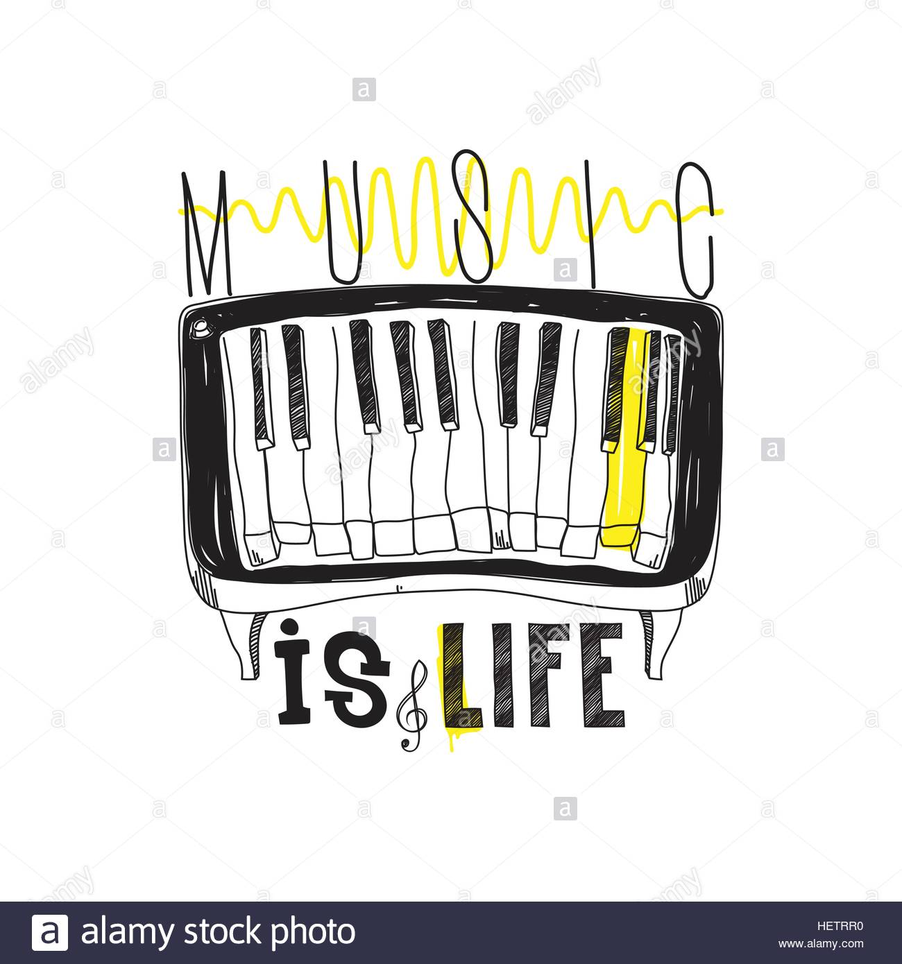 1300x1390 Music Is Life. Simple Inspirational Motivational Quote Poster