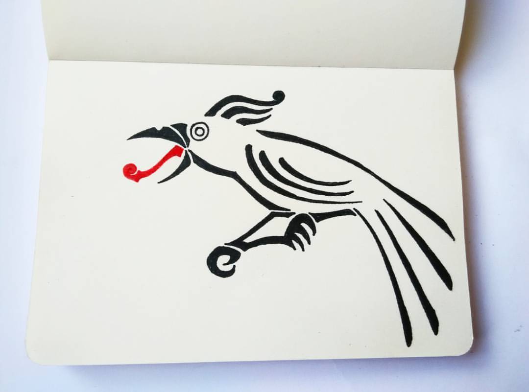 1080x801 The Raven From The North Simple Raven Tattoo Design Slightly