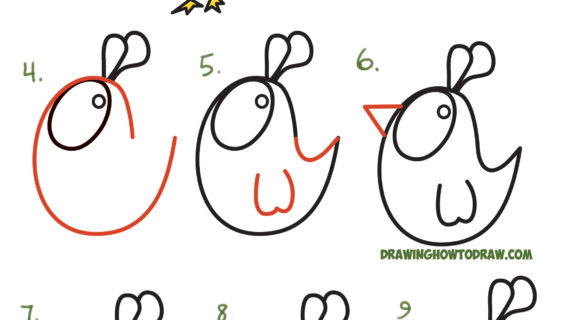 570x320 Simple Drawing Techniques For Kids How To Draw A Cartoon Chicken