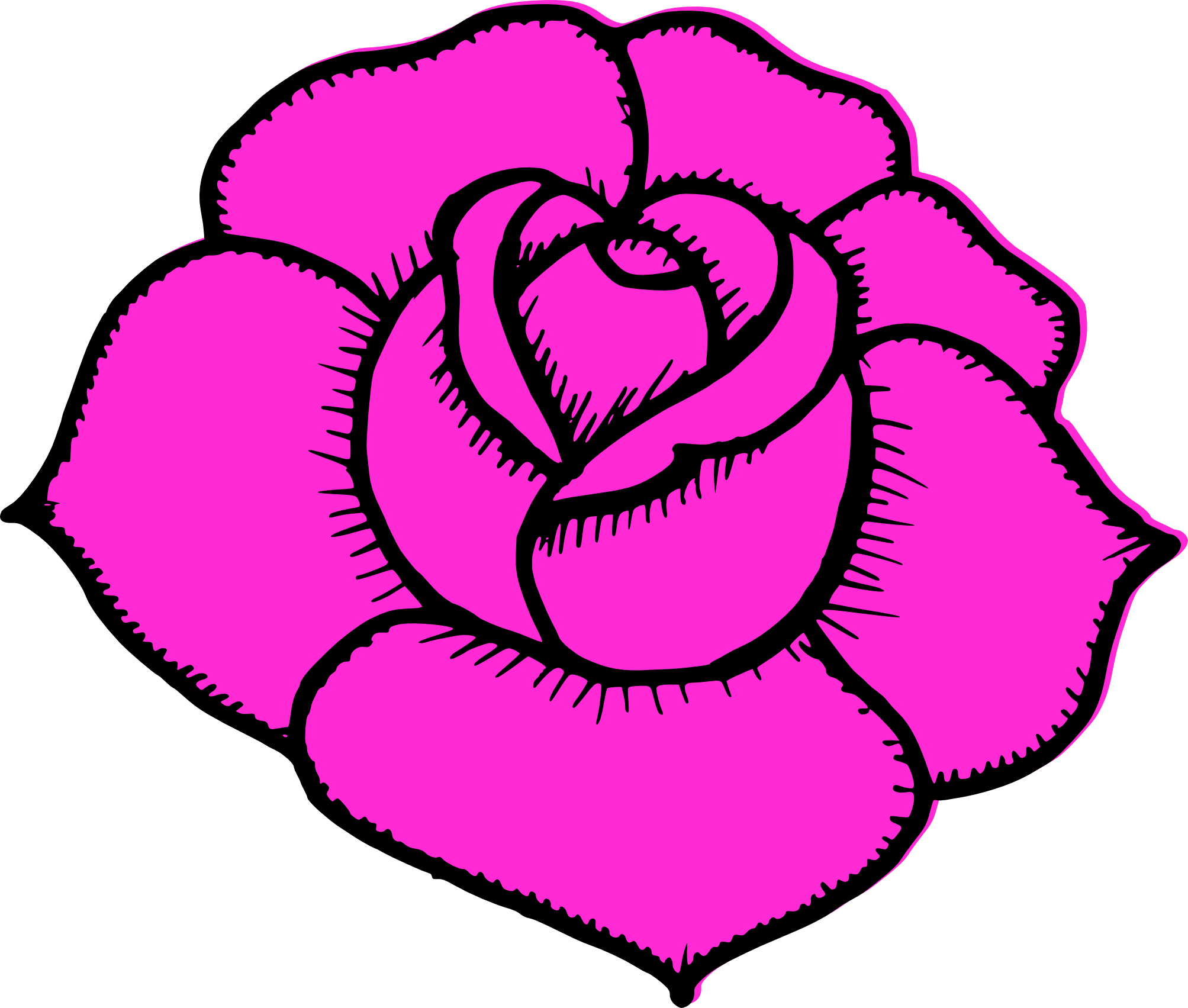 Rose Outline Drawing Easy - Outline Rose Tattoo Drawing Flowers Roses ...