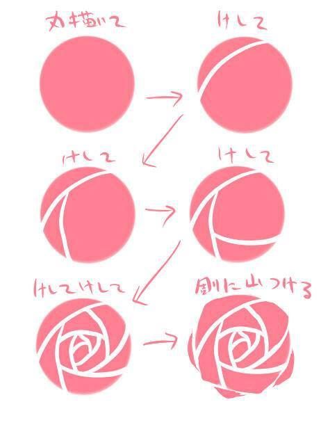 475x624 How To Draw A Simple Rose!