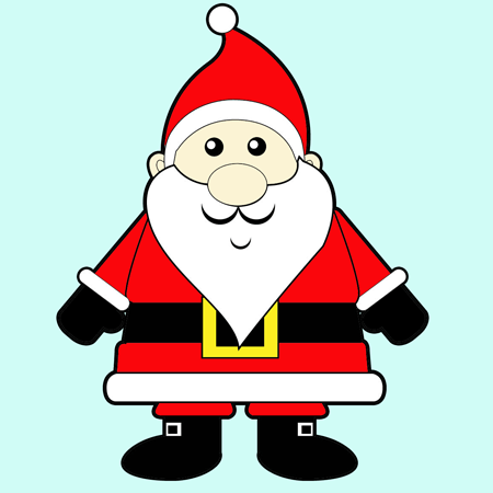 450x450 An Easy Cartoon Santa Clause To Learn How To Draw Step By Step
