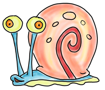 350x301 How To Draw Gary The Snail From Spongebob Squarepants Step By