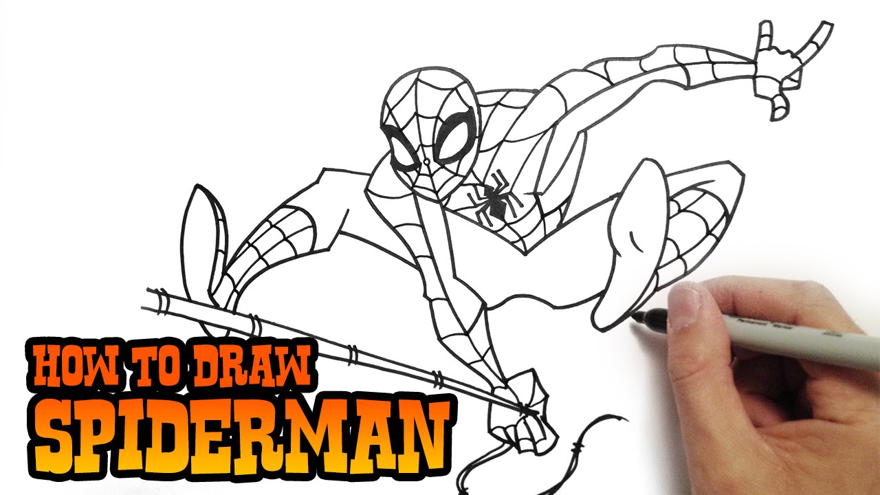 1280x720 How To Draw Spiderman Drawing Tutorial