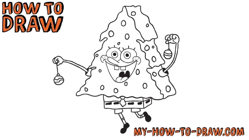 1024x576 How To Draw Spongebob Step By Step How To Draw Spongebob