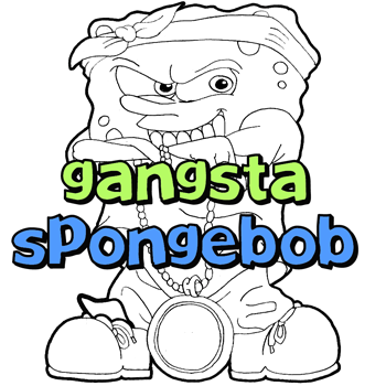350x350 How To Draw Gangsta Spongebob Squarepants