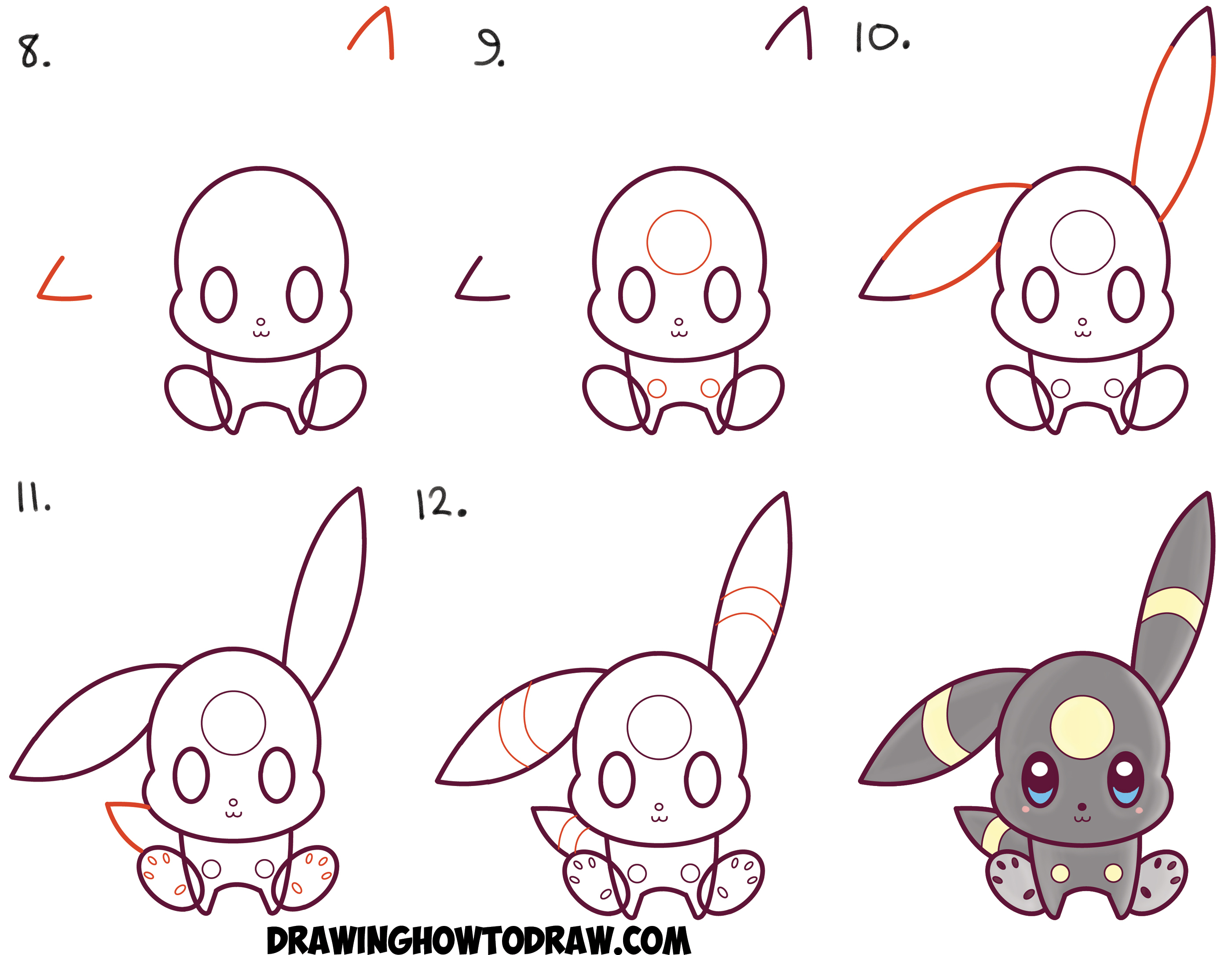 2800x2170 Simple Step By Step Drawing For Kids How To Draw Cute Kawaii Chibi