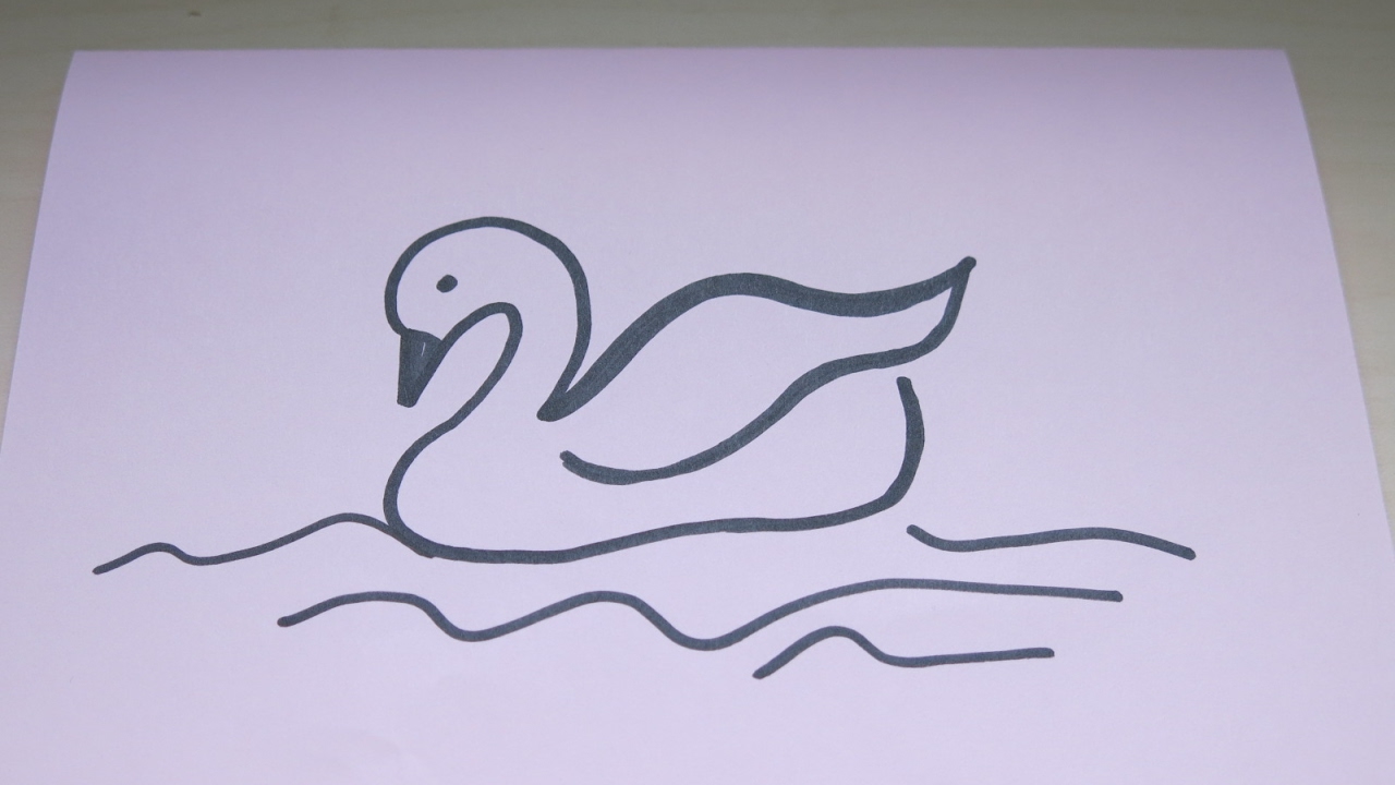 1280x720 How To Draw A Swan Simple Drawing Tutorial For Kids