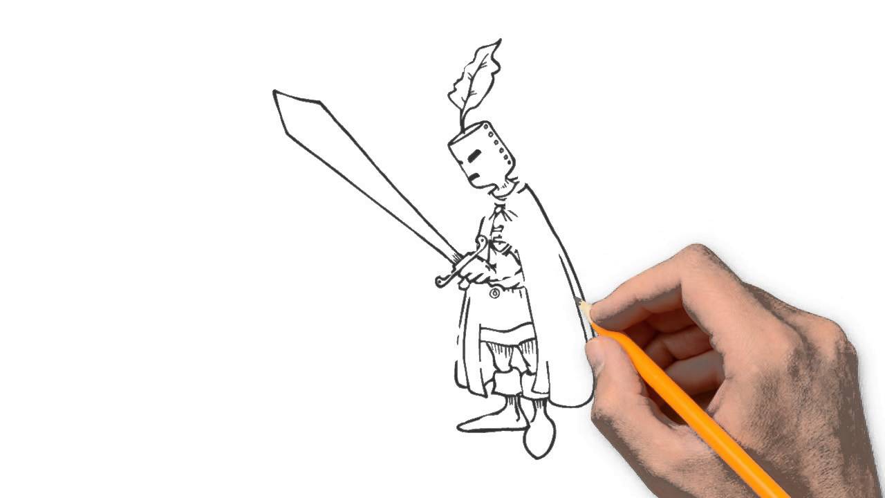 1280x720 Sword Pencil Things To Draw Step By Step