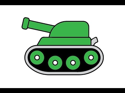 480x360 How To Draw A Cartoon Tank Easy Step By Step