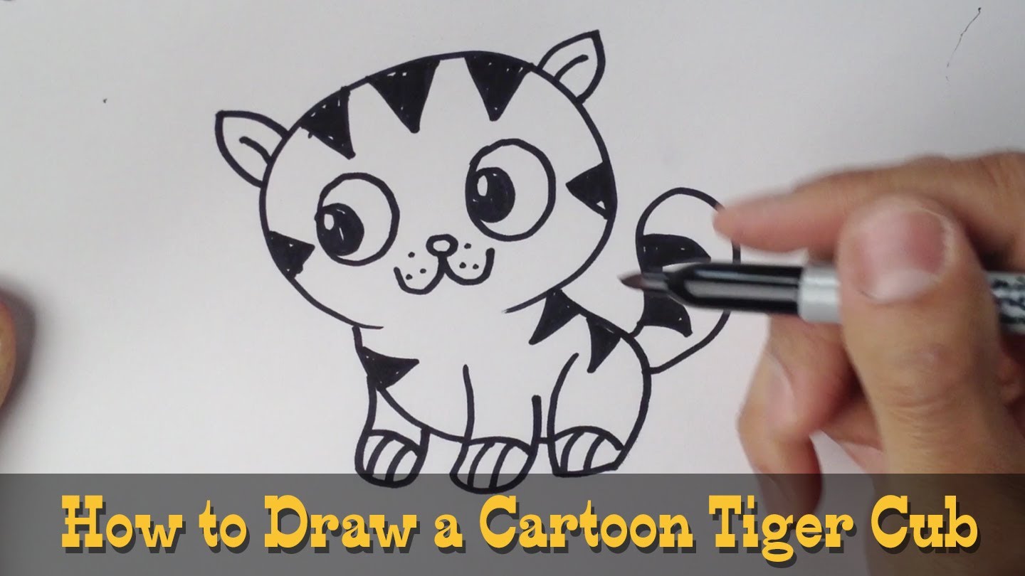 Simple Tiger Drawing at GetDrawings | Free download