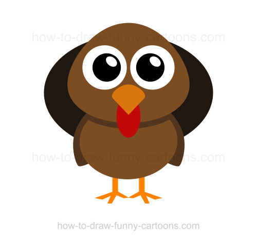 500x469 How To Draw A Turkey