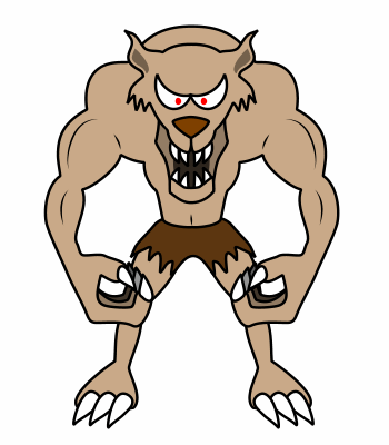 Simple Werewolf Drawing at GetDrawings | Free download