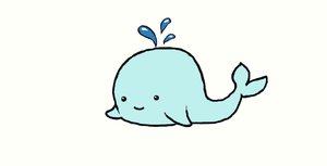 300x153 Cute Whale Drawing