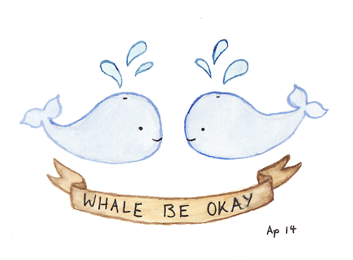 500x368 Drawing Art Cute Whale Watercolour Artists On Tumblr Landsofblue