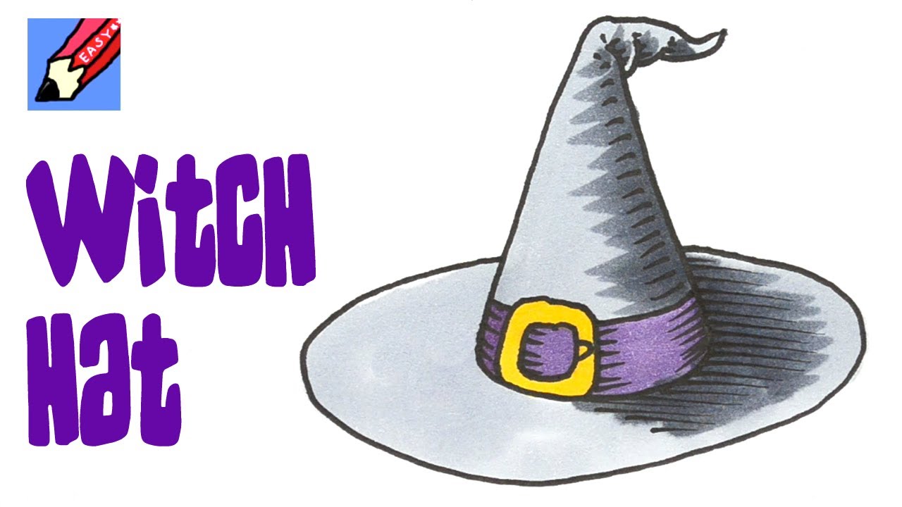 1280x720 How To Draw A Witch Hat Real Easy