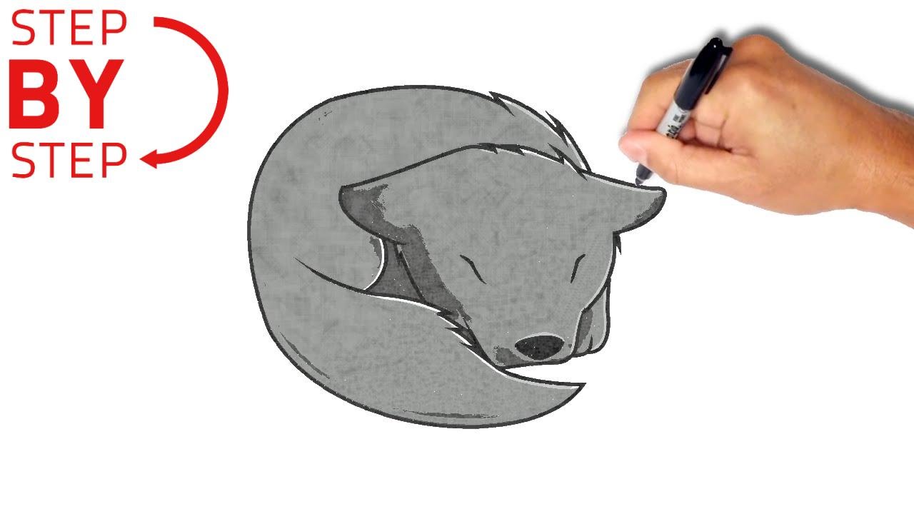 1280x720 How To Draw And Paint A Cute Wolf Pup. Easy Step By Step Drawing