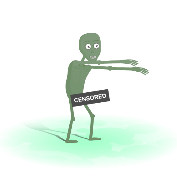 600x600 A Cheeky Zombie With Basic Shapes And The Shape Builder Tool