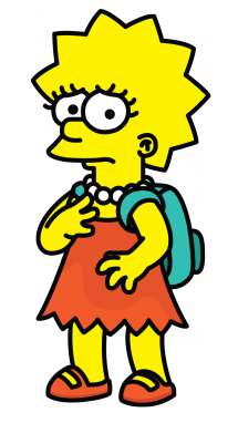 215x382 How To Draw Lisa Simpson From The Simpsons, Cartoons, Easy Step By