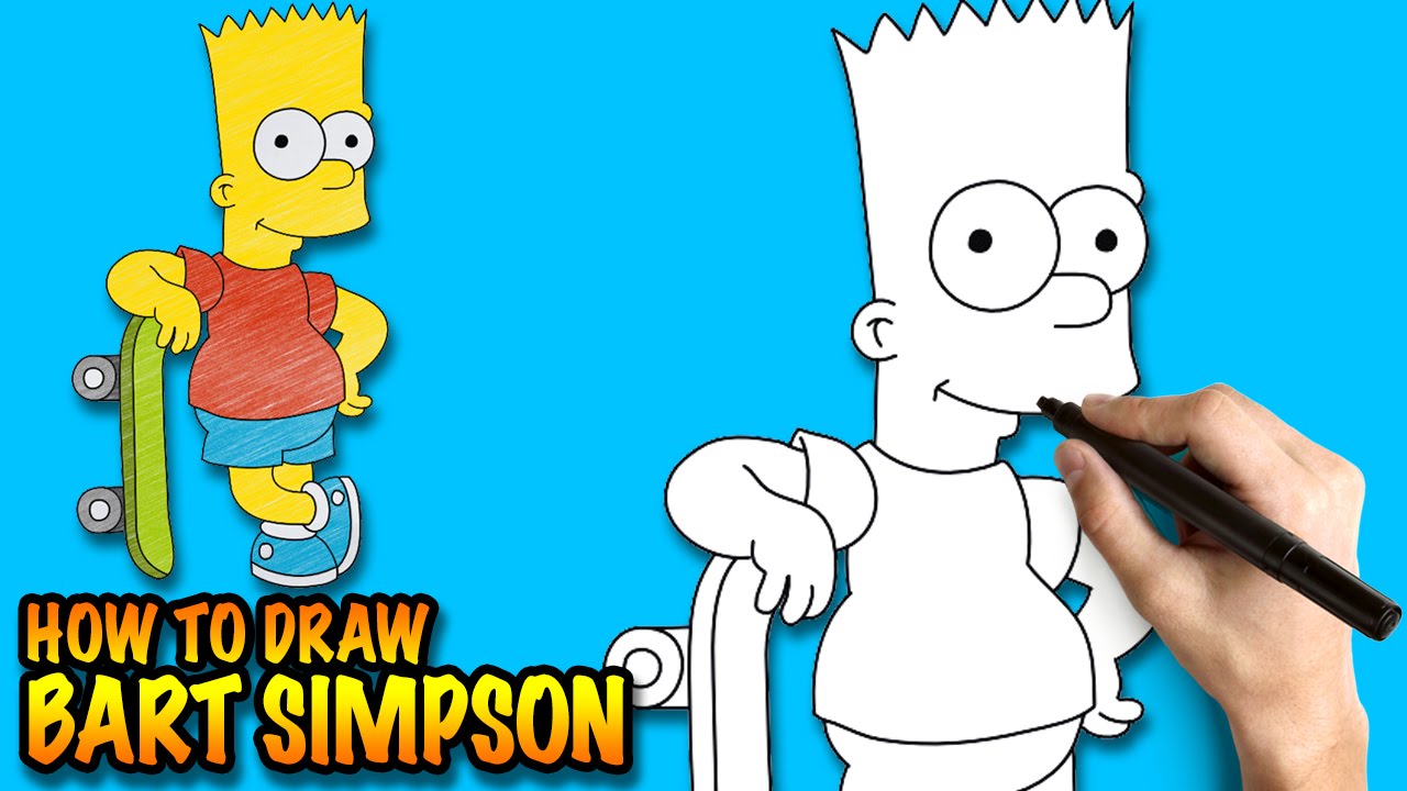 1280x720 How To Draw Bart Simpson