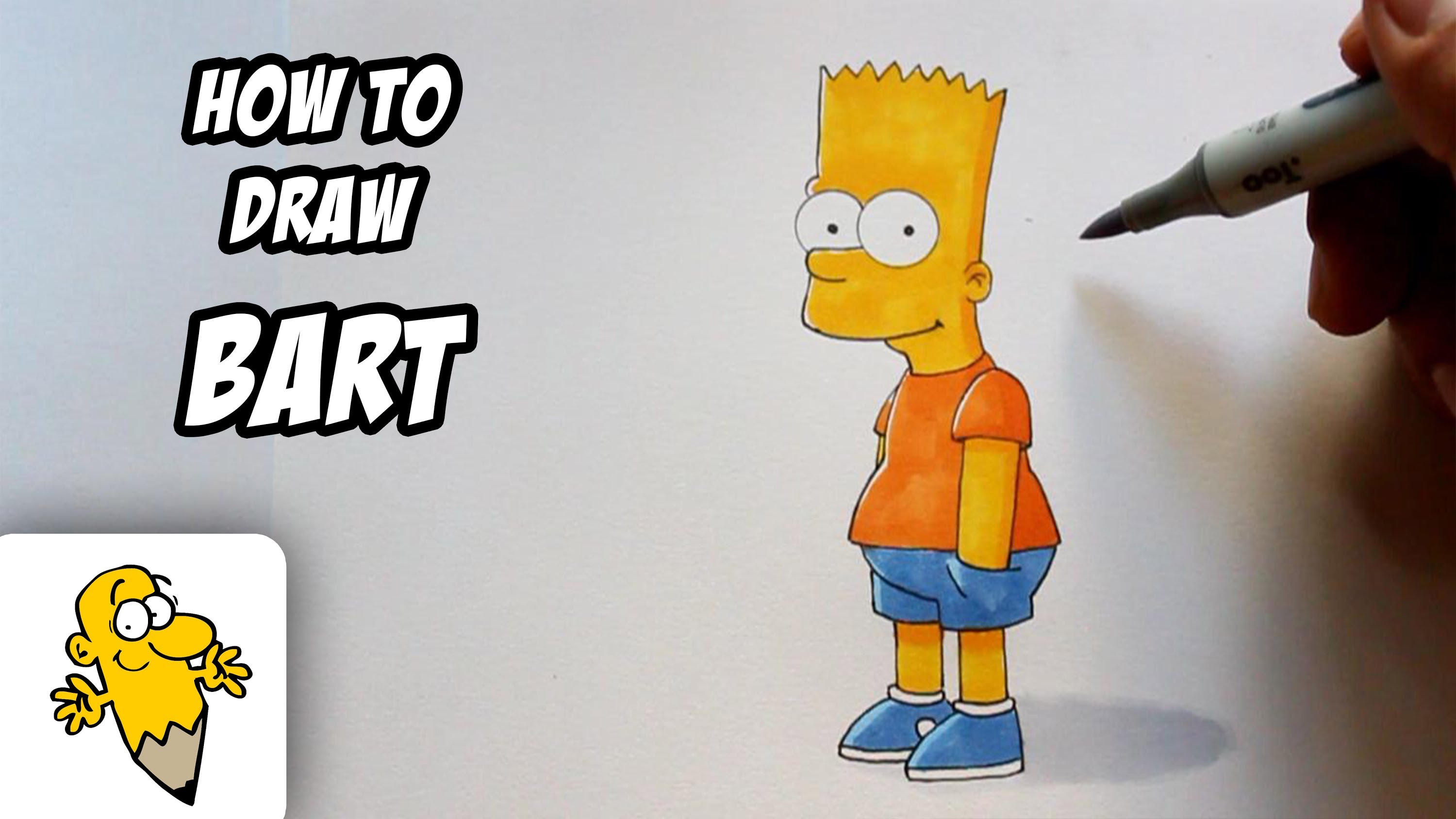 Как Нарисовать Барт Симпсон - HD фотoграфии