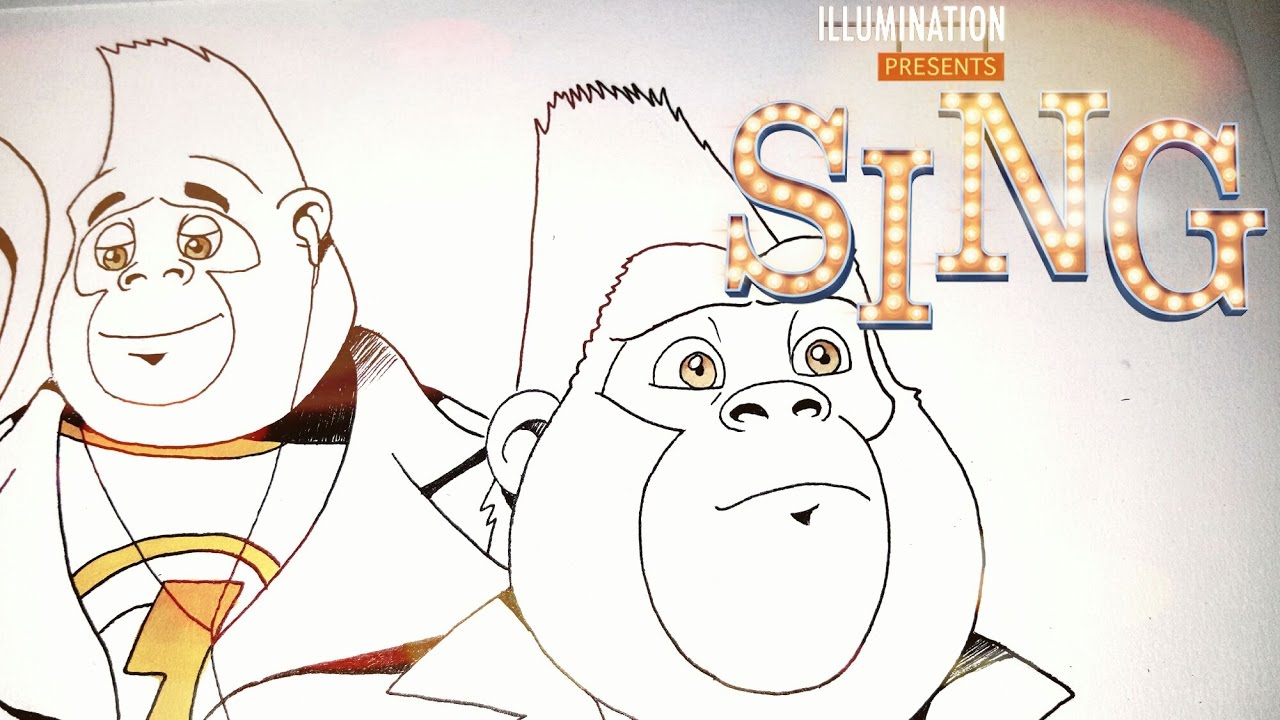 1280x720 Sing Movie Drawing Kids