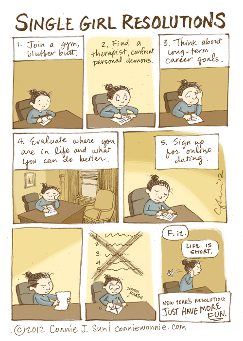 500x700 Friday Love Single Girl Resolutions