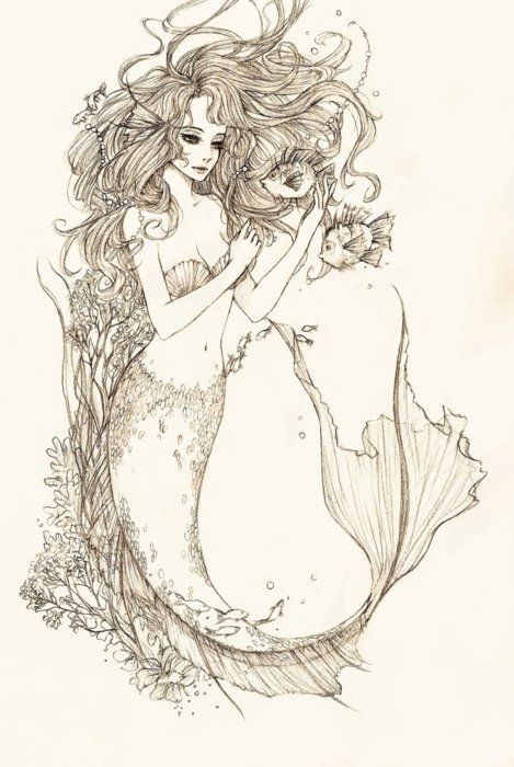 469x700 Pin By Lori Jacoby On Tattoos Mermaid, Tattoo And Draw