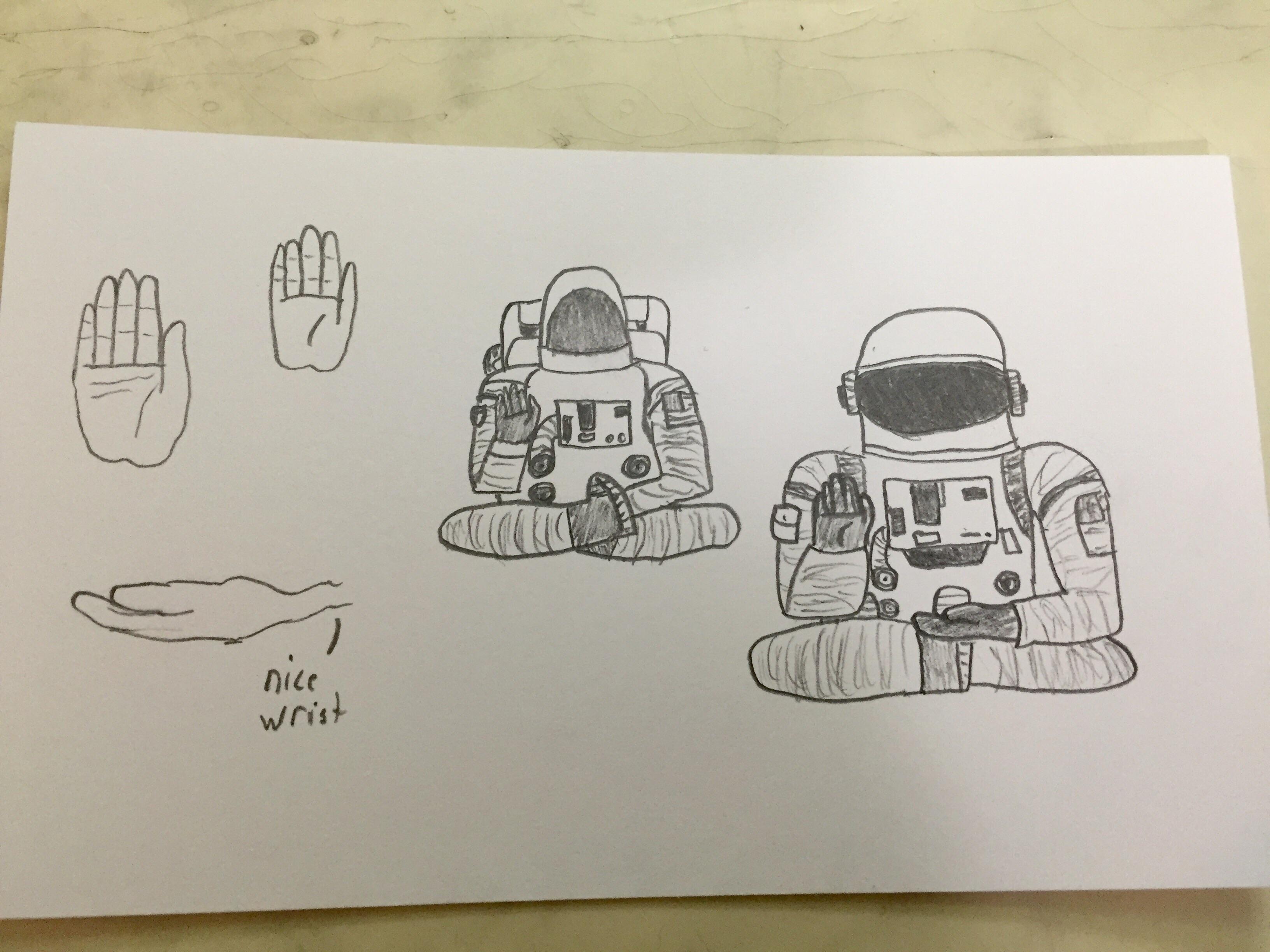 3264x2448 Trying To Draw An Astronaut In A Sitting Buddha Style Position