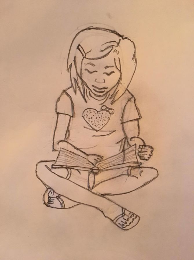 670x894 How To Draw A Little Girl (With Pictures)