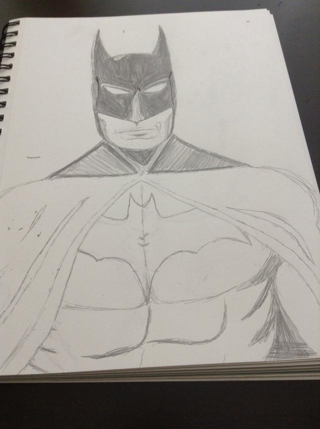 640x857 How To Draw Batman