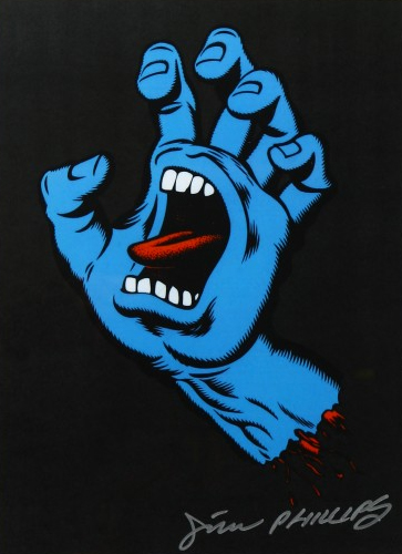 363x500 Jim Phillips Screaming Hand Contest I Skate Therefore I Am
