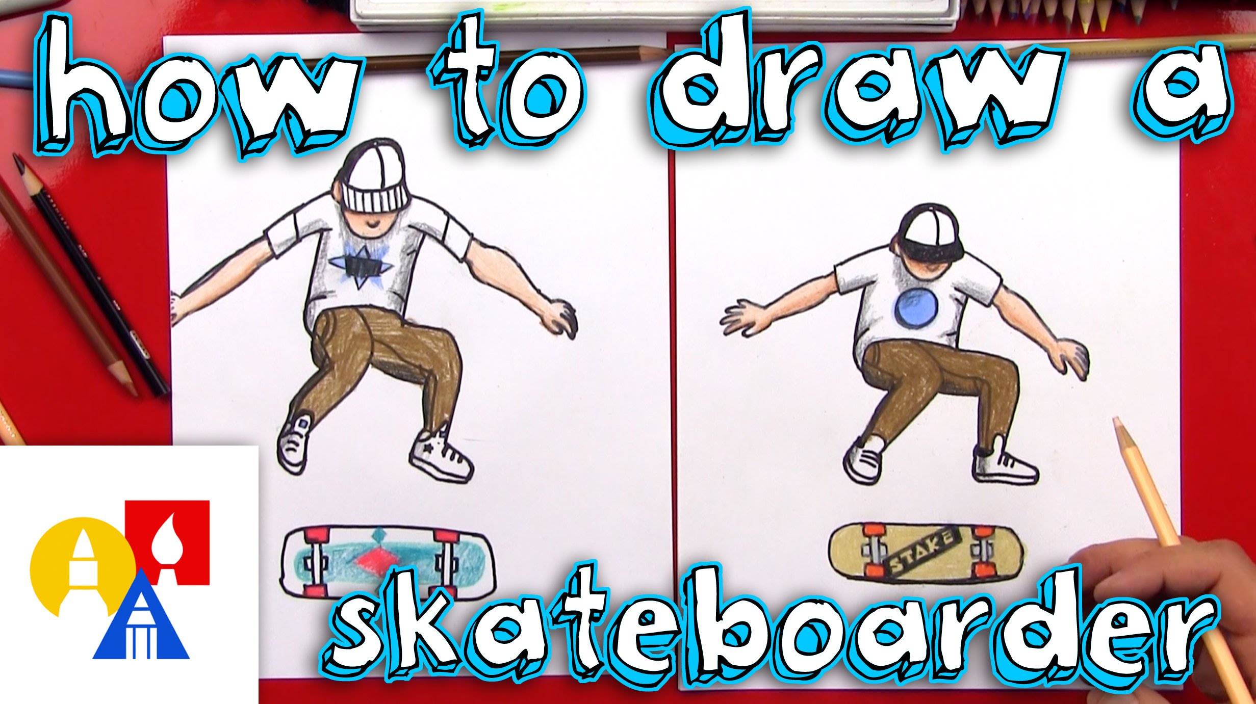 2463x1381 How To Draw A Skateboarder Doing A Kickflip