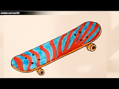 480x360 How To Draw A Skateboard