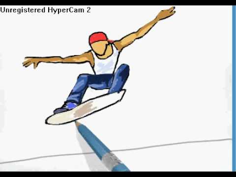 480x360 How To Draw A Skateboarder