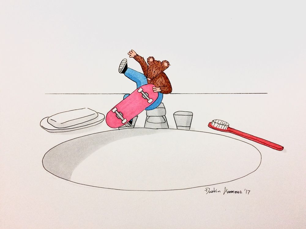 1000x750 Skate Rat Bathroom Sink Bowl