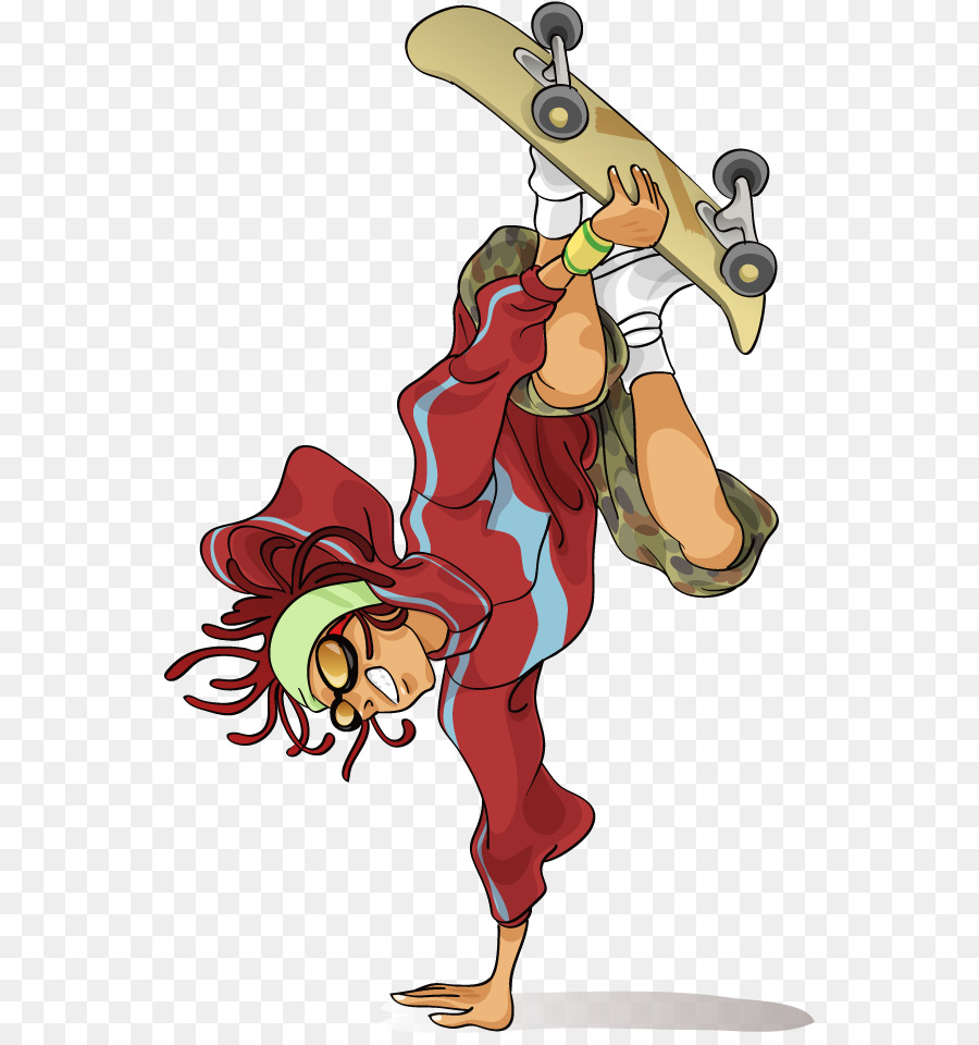 900x960 Skateboarding Drawing Girl Distribution Company