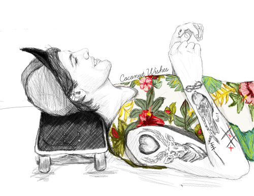 500x387 One Direction Floral Drawing