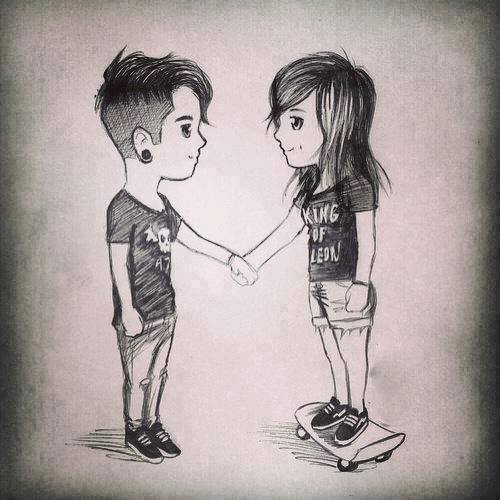 500x500 Skater Girl And Rock Star By Geny Evilgoth16