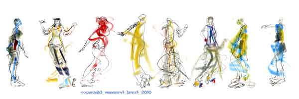 600x200 Two Handed Roller Skaters In Motion Drawings