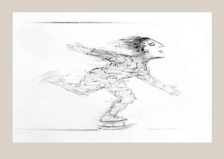 770x547 Saatchi Art Skating Drawing By Alexander Dedushev