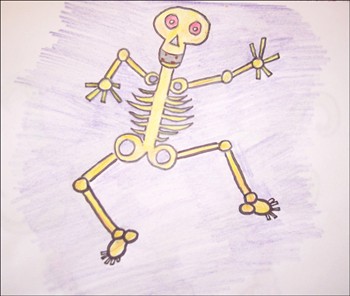 350x296 How To Draw Skeleton