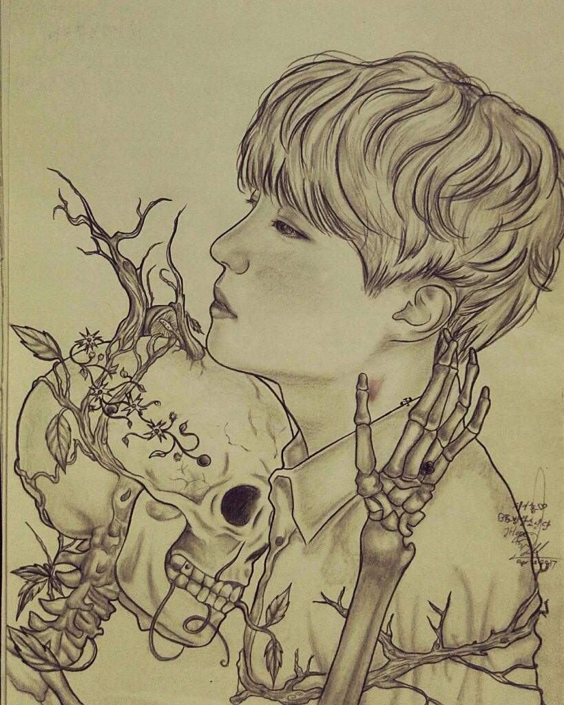 819x1024 Jhope Skeleton Fanart Army's Amino
