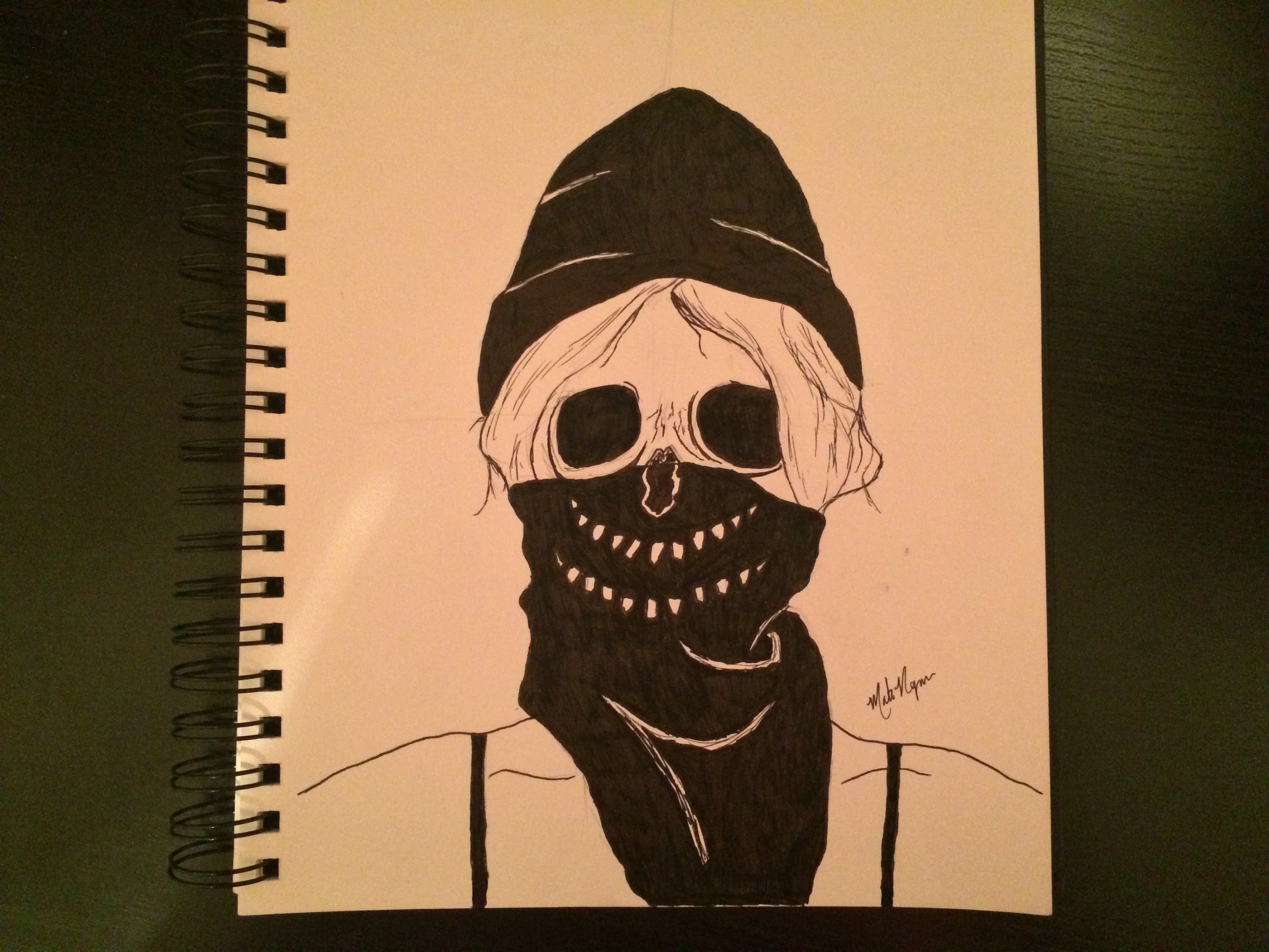 3000x2250 How To Draw Skeleton Girl (Time Lapsed Speed Drawing)