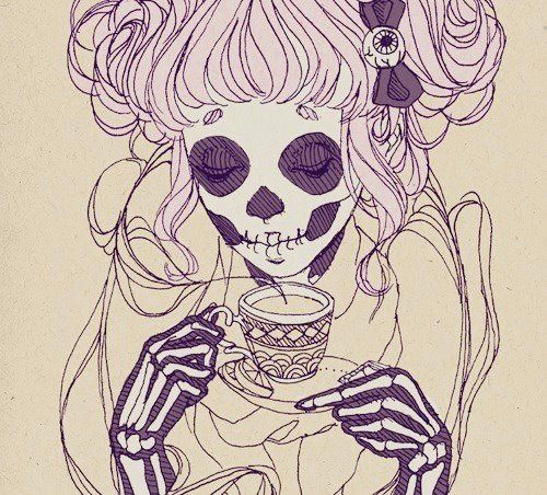 500x452 Image Result For Female Skeleton Drawing Pastel Goth My Likes