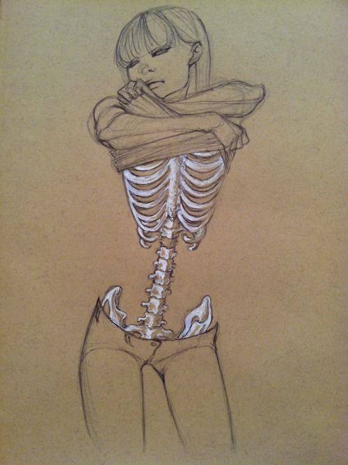 500x669 Skeleton Girl