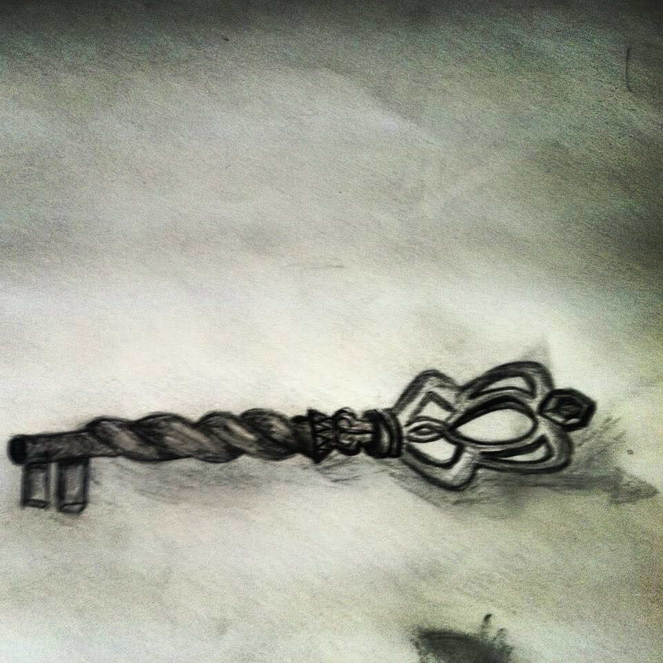 960x960 Skeleton Key Drawing Tattoo Art Key Drawings