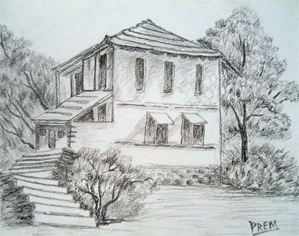 600x474 Real Sketched Drawings This Above House Is A Simple One To Get