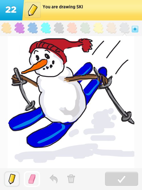 500x667 Ski Drawings